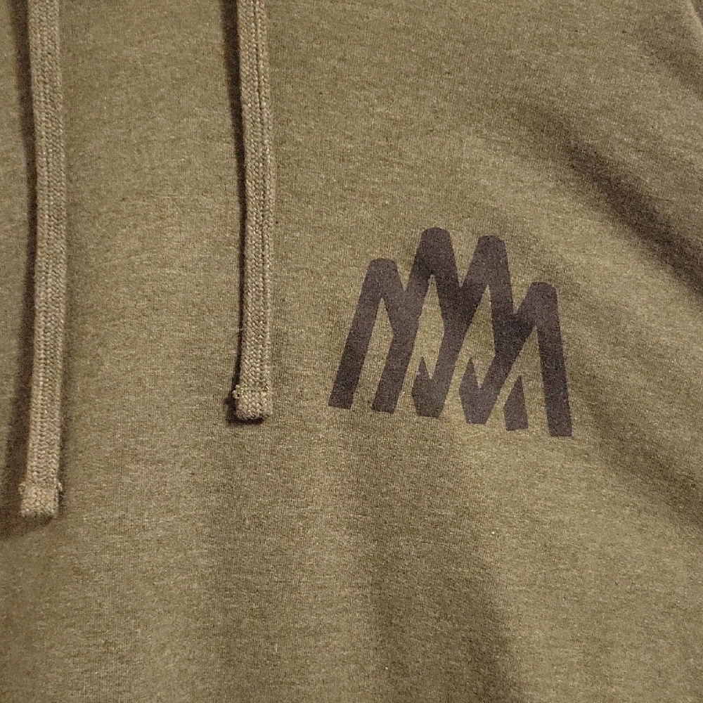 🍻 Mammoth Brewing Hoodie - olive green with black logo, size Large 🍻